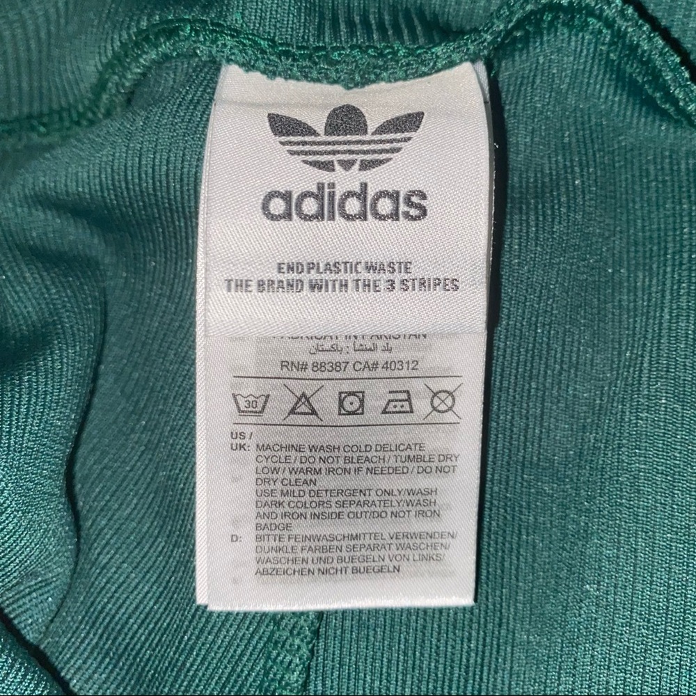 NWOT forest green adidas leggings - Picture 2 of 2
